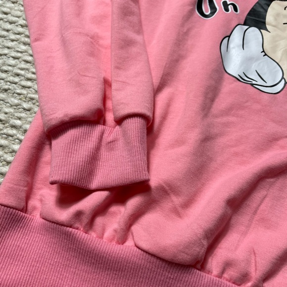 Ai Mei Pink Embellished Minnie Mouse Sweatshirt SM - Picture 5 of 7